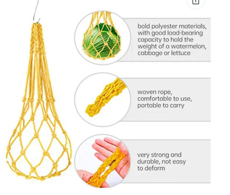 Hanging Fruit And Vegetable Parrot Feeding Net Bag