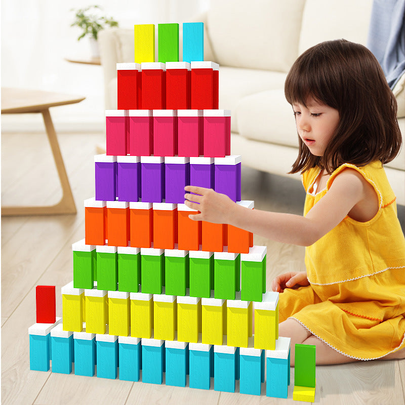 Educational Puzzle Toy Mechanism Building Blocks Gift Dominoes