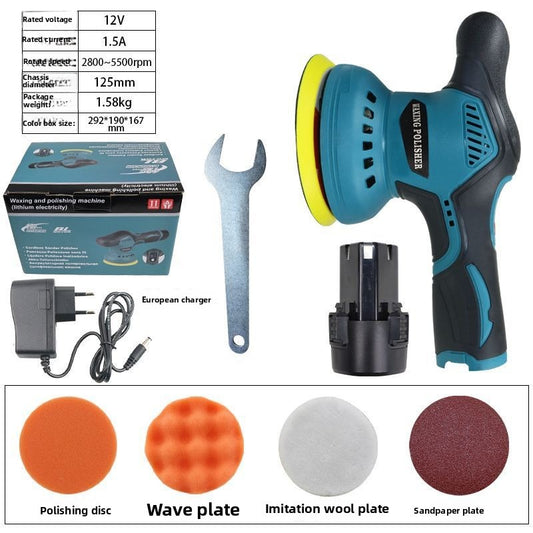 Support pan European shipping--Car Polishing Machine For Car 12V Cordless Polisher 8 Gears Automotive Electric Waxing Repairing Wireless Sander Polish Tools