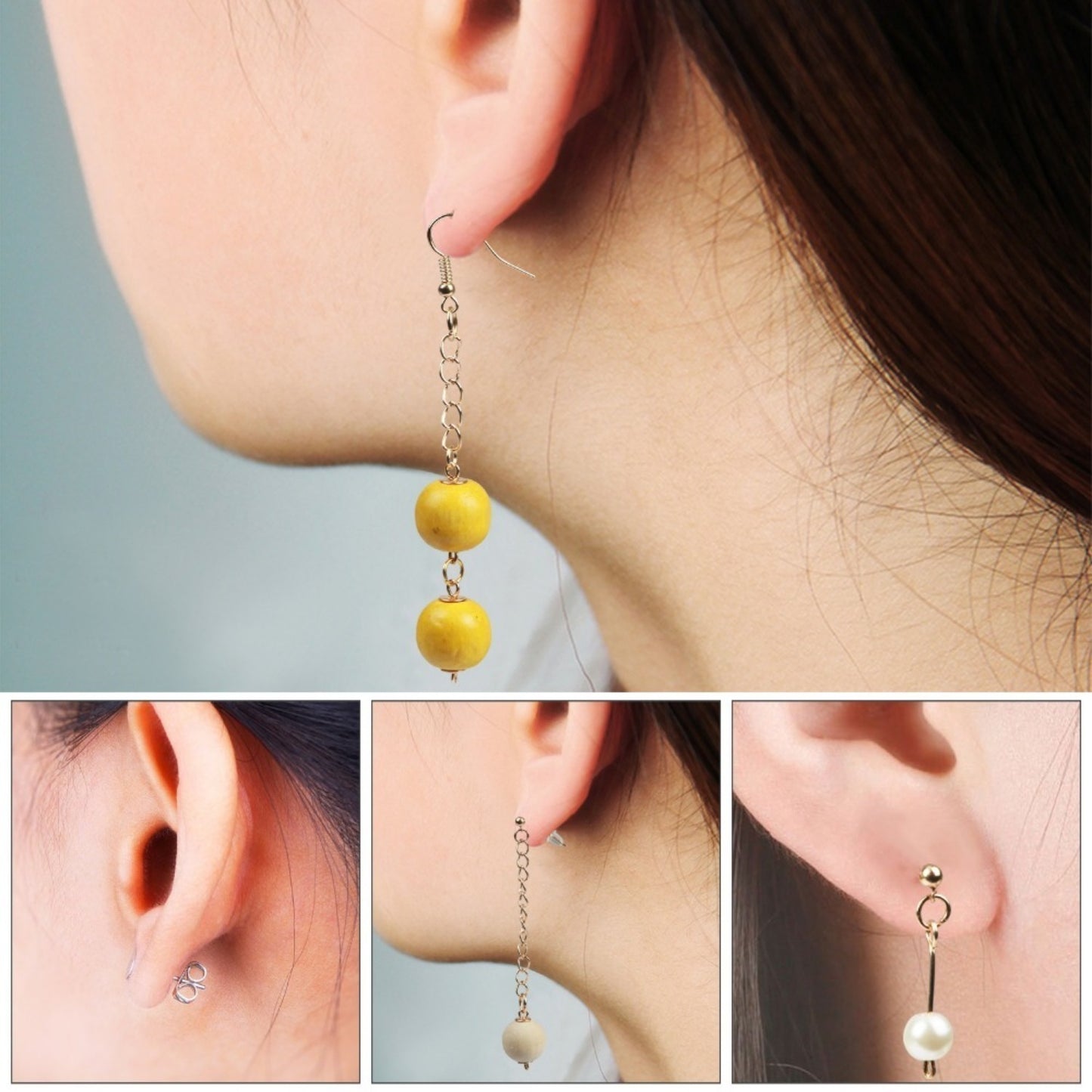 2,800 DIY Earring Accessories—Jewelry Making Kit For Earring Bending, Ring Making, And Repair—Earring And Bracelet Party Gifts