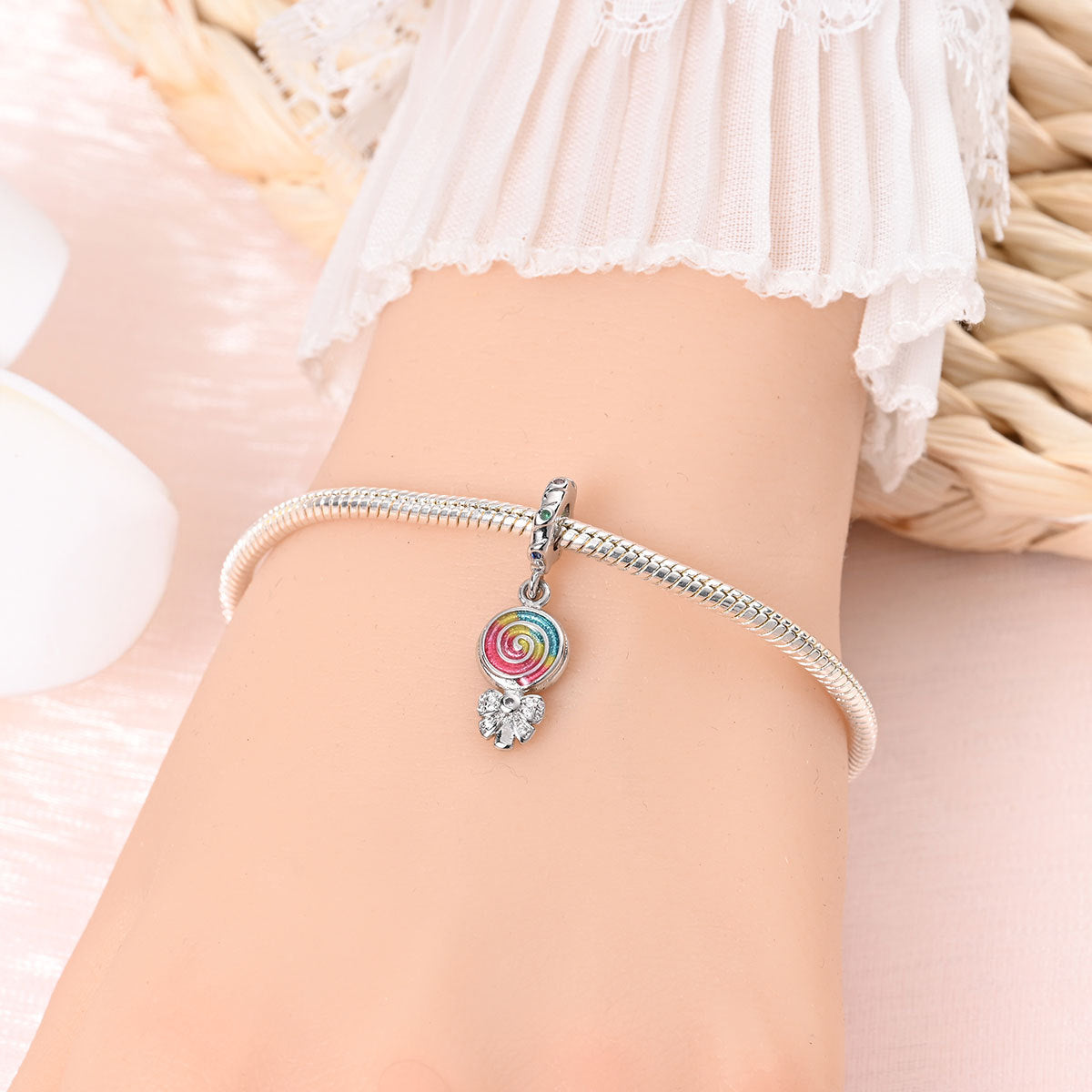 Dopamine Sweet DIY Beaded Food Cake Bead Bracelet Accessory