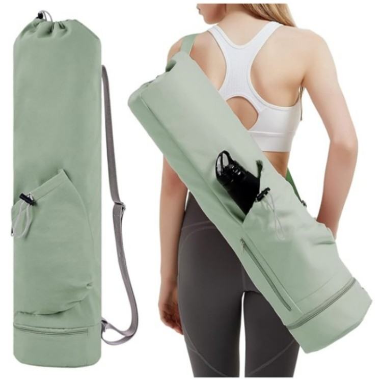 Yoga Mat Bag With Water Bottle Pocket And Bottom Wet Bag Multifunction Storage Bag