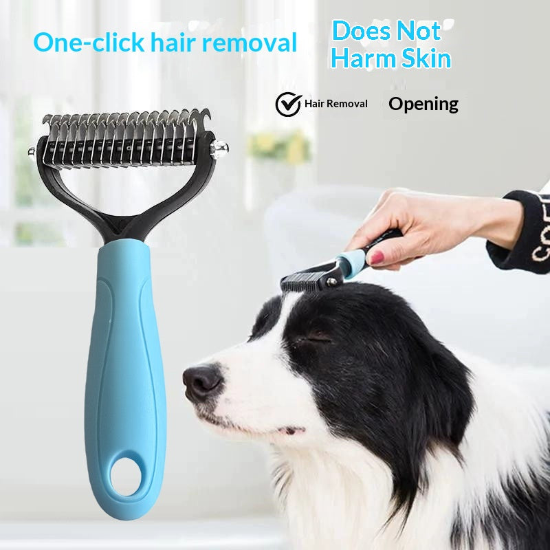 Pet Comb Double-sided Detangling Comb For Grooming And Cleaning Cats