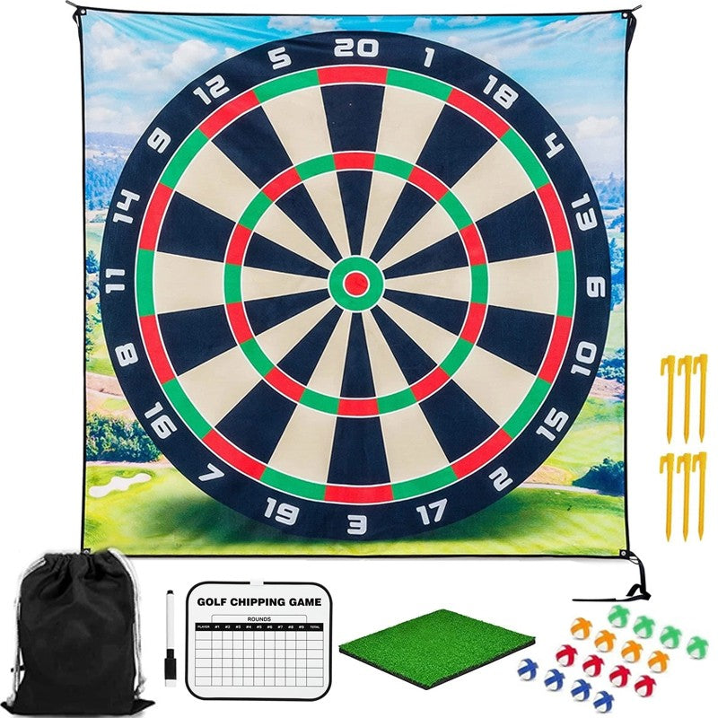 Huge Golf Darts Game Mat-Chip & Stick Kit Golf Game-Indoor Outdoor Gift