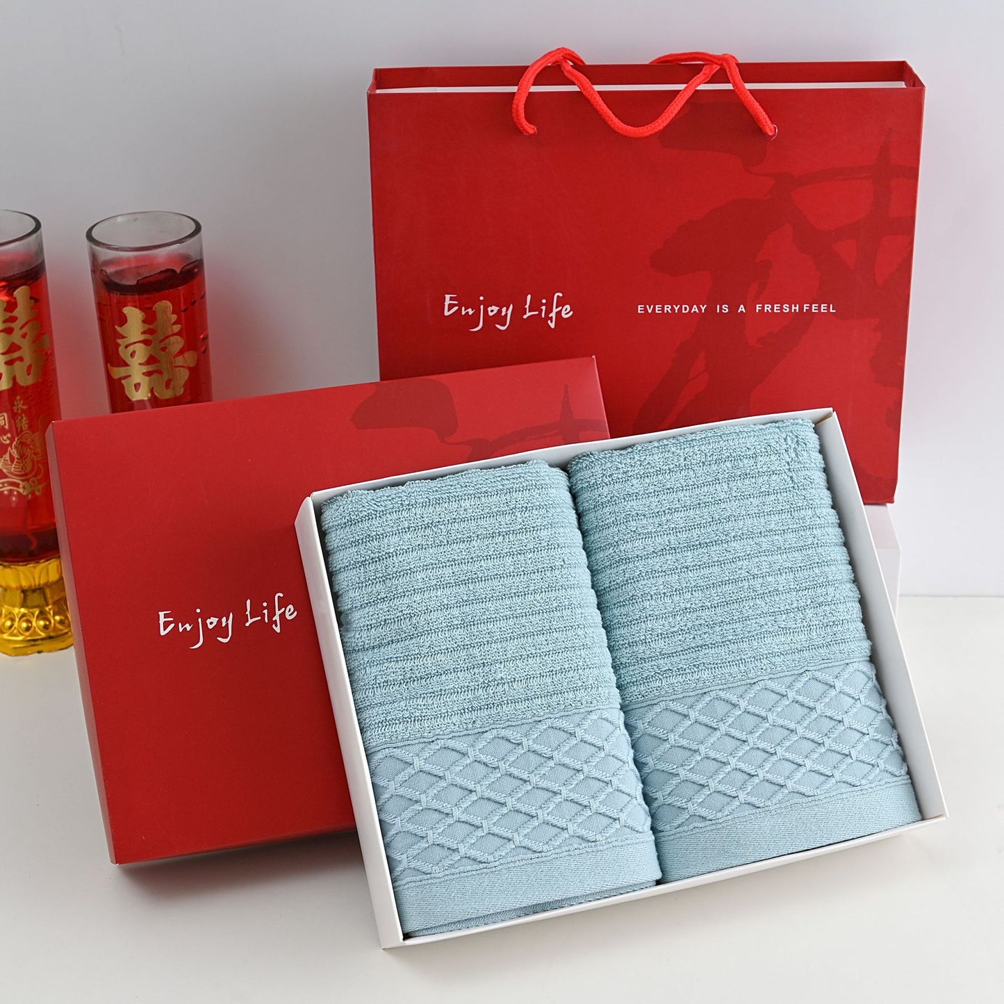 Wholesale Cotton Bath Towel Gift Sets For Wedding Favors And Corporate Gifts