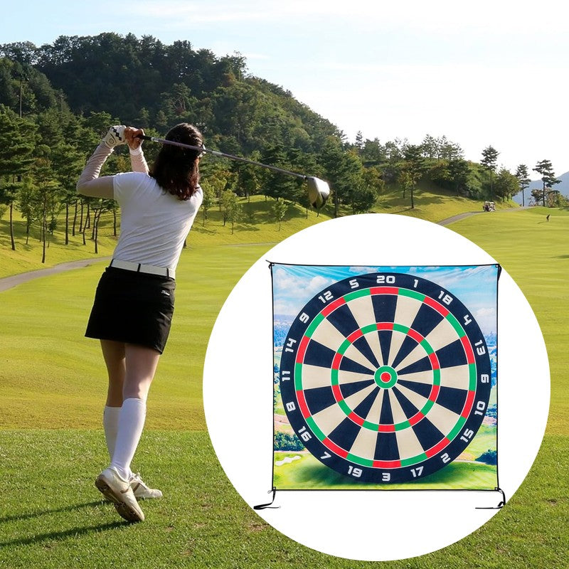 Huge Golf Darts Game Mat-Chip & Stick Kit Golf Game-Indoor Outdoor Gift