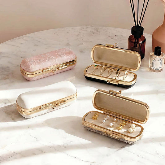 Travel-friendly Portable Mini Ring And Jewelry Storage Box