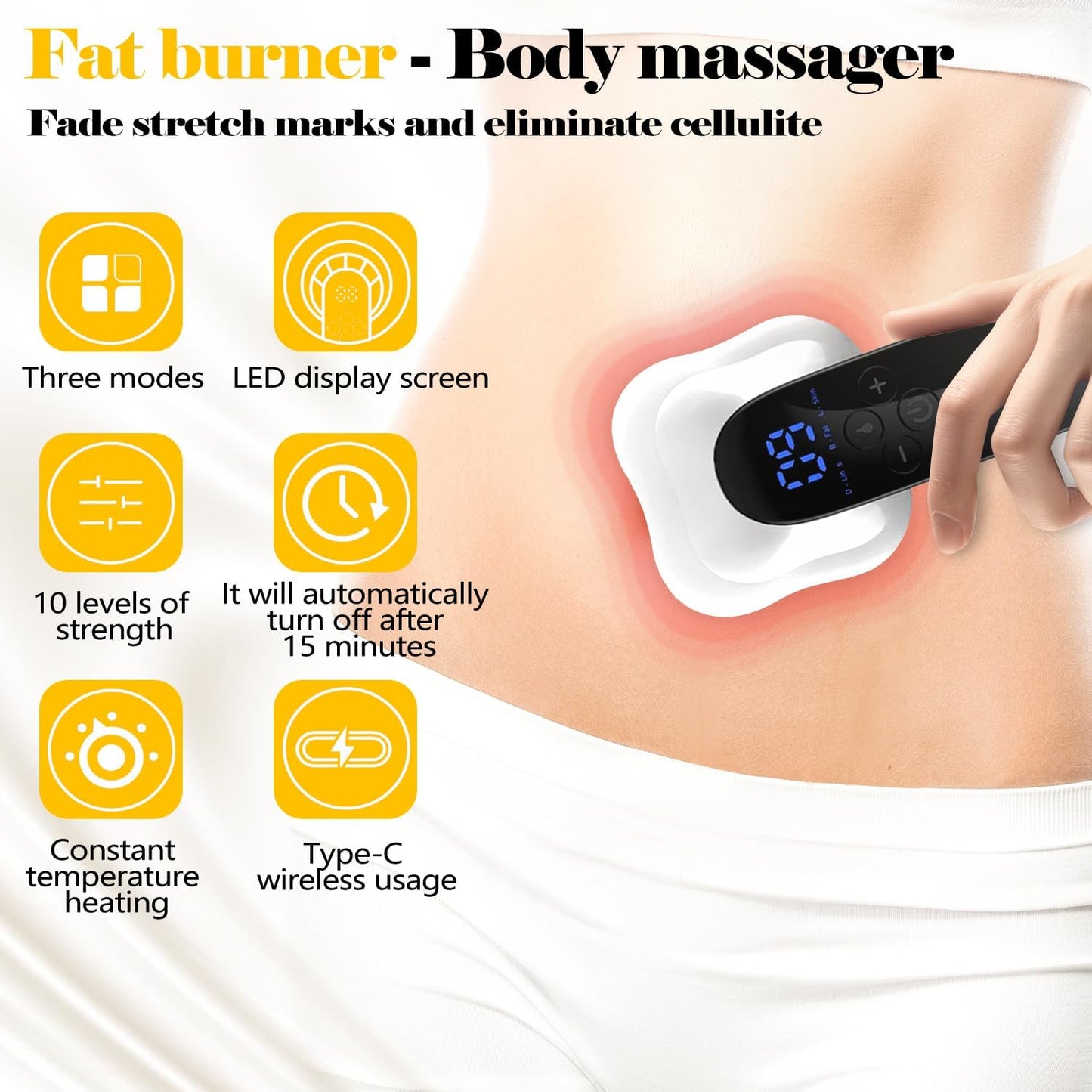 4 In 1 Cellulite Fat Remover Body Shaping Machine Slimming Vibrating Massager UK