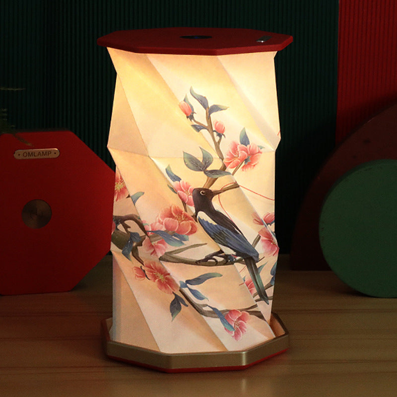 Creative Gift Folding Rotating Lamp