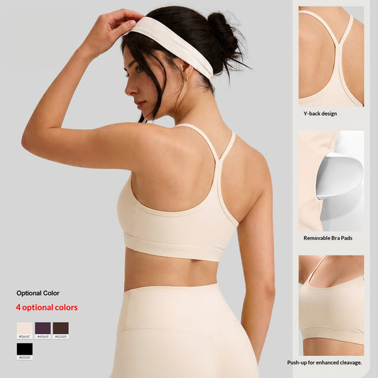 Women's Yoga Sports Fitness Bra With Thin Straps, High Impact Shockproof, Anti-Sagging & Back Beautifying Followed Stores