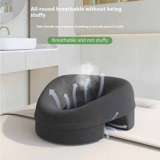 Household Massage Face Pillow Face Pad Bed Hole Flap Hole Comfortable Breathable Memory Foam