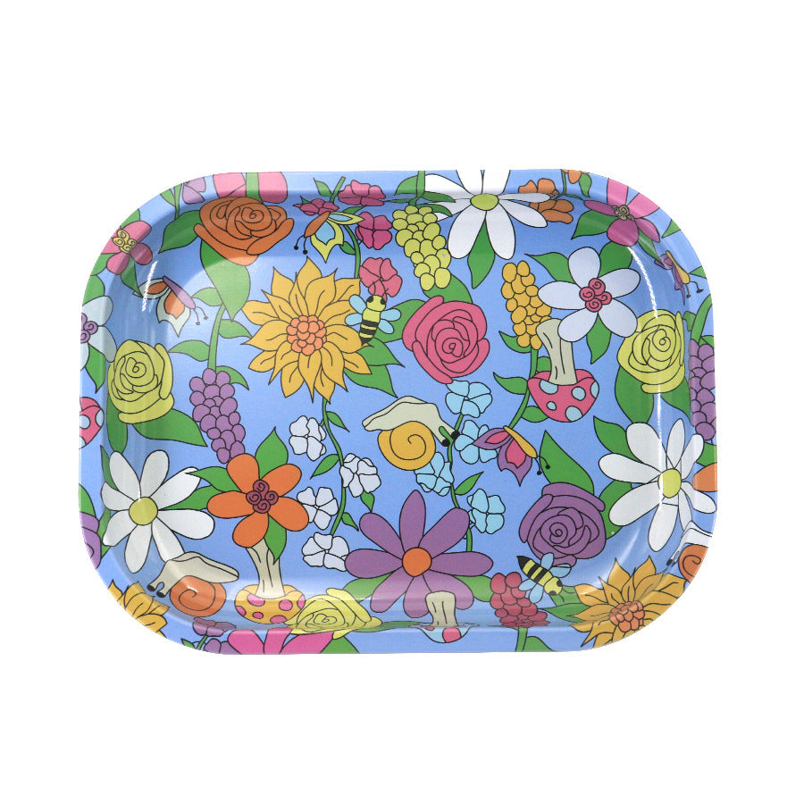 Storage Cigarette Tray Metal Smoking Set Accessories