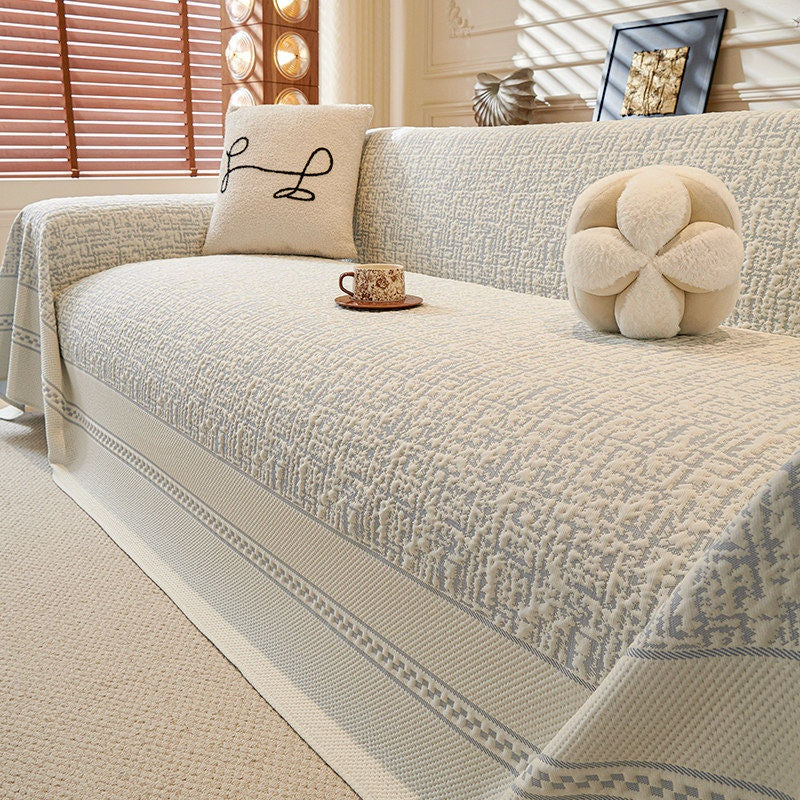 Four-Season Ice-Silk Cooling Sofa Cover Cloth