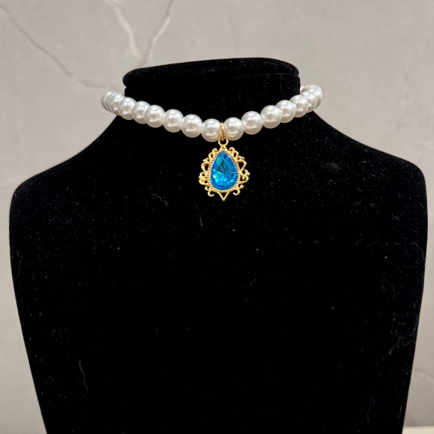 Court-style Crystal Zircon Vintage Pearl Fashion Choker