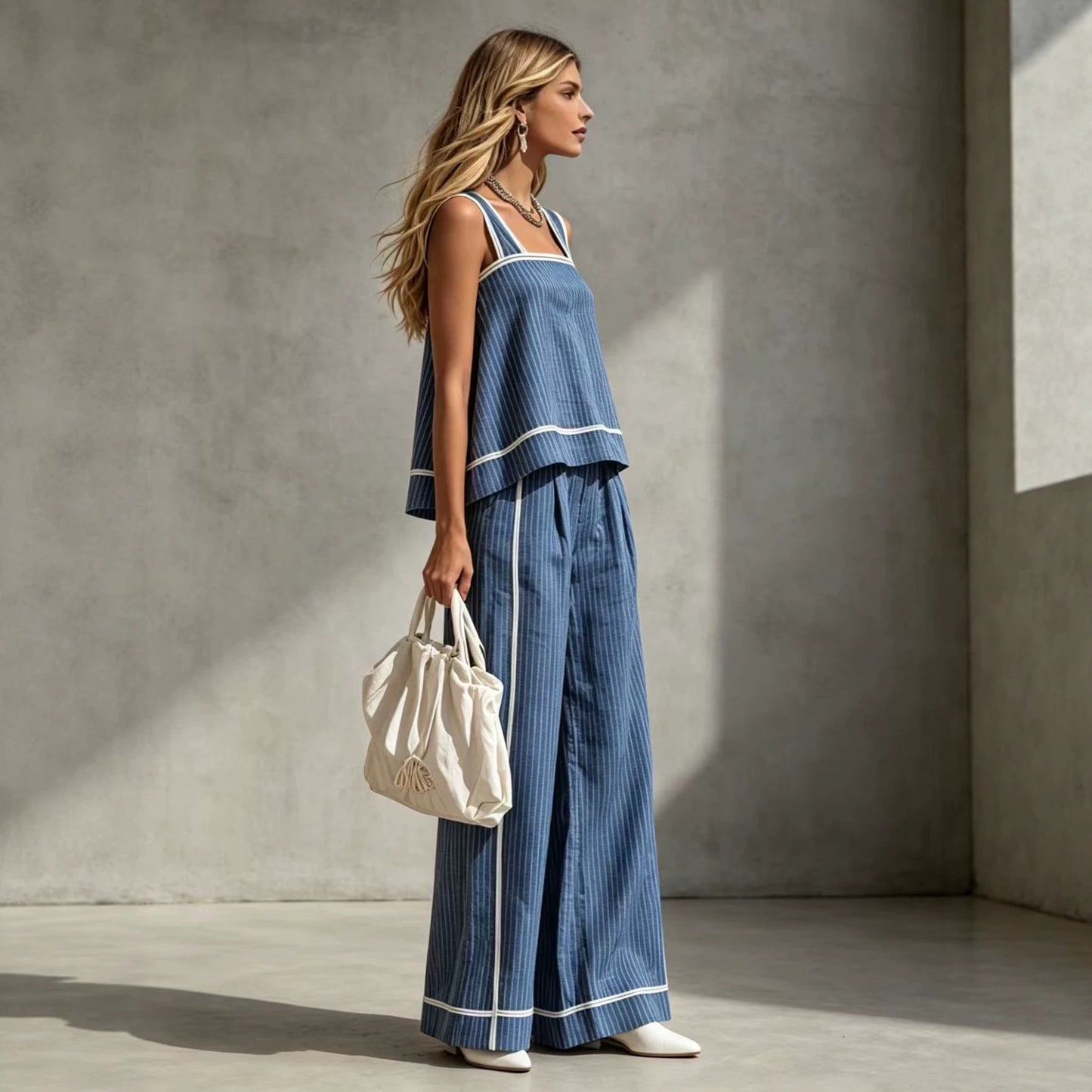 Womens Summer Casual Fashion Two-Piece Set