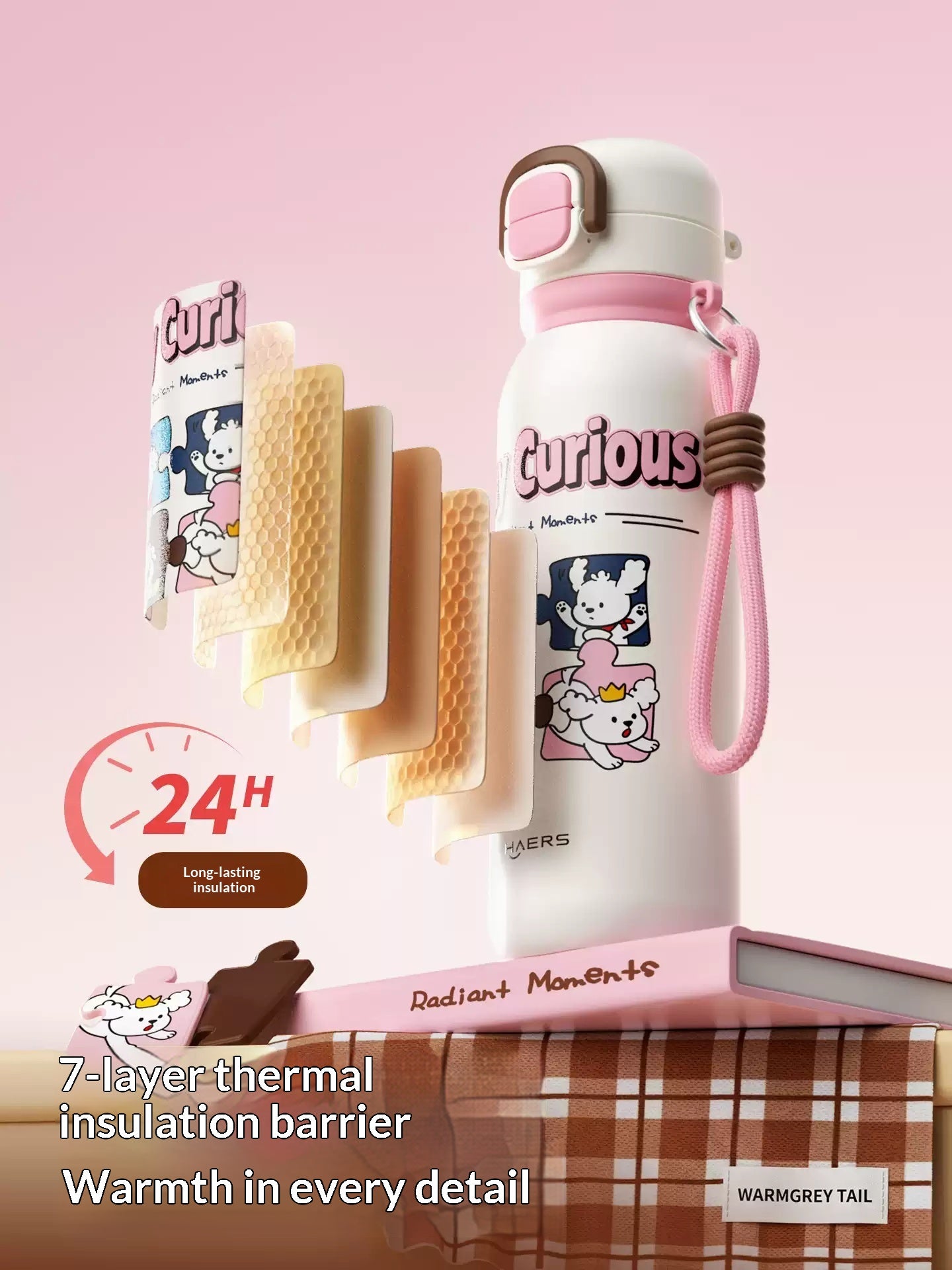 Childrens Insulated Portable Water BottleNew-style Gift For Boys