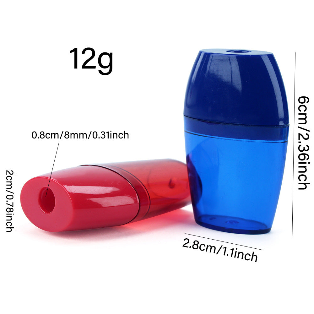 Plastic Pencil Sharpener Classic Multi-Color Pencil Sharpener School Supplies