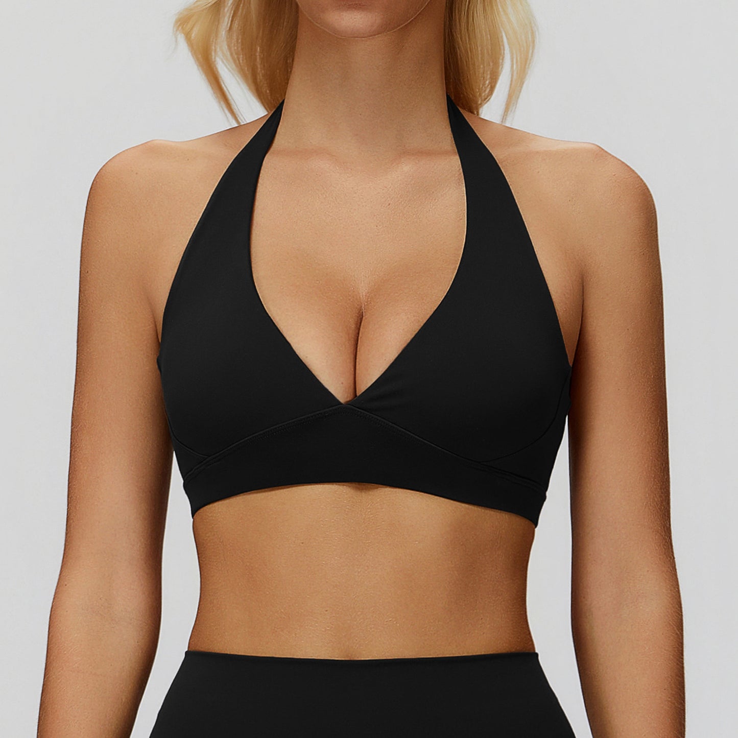 Brushed Yoga Bra Halter Beauty Back High-grade Sports Underwear