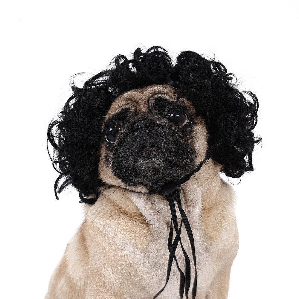 Halloween Pet Wig For Curly Or Straight Hair