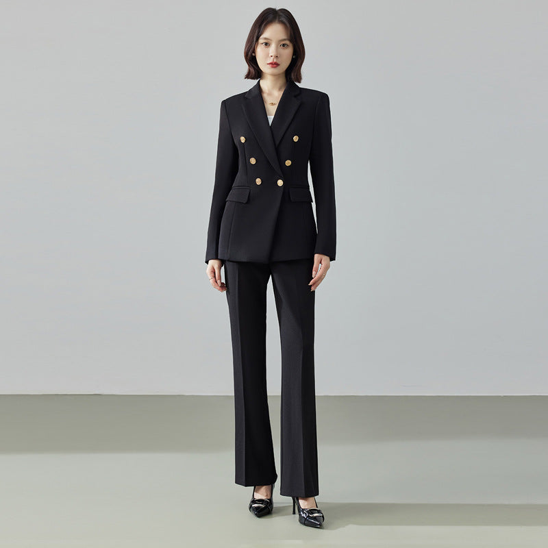 Womens Office Style Fitted-waist Casual Set