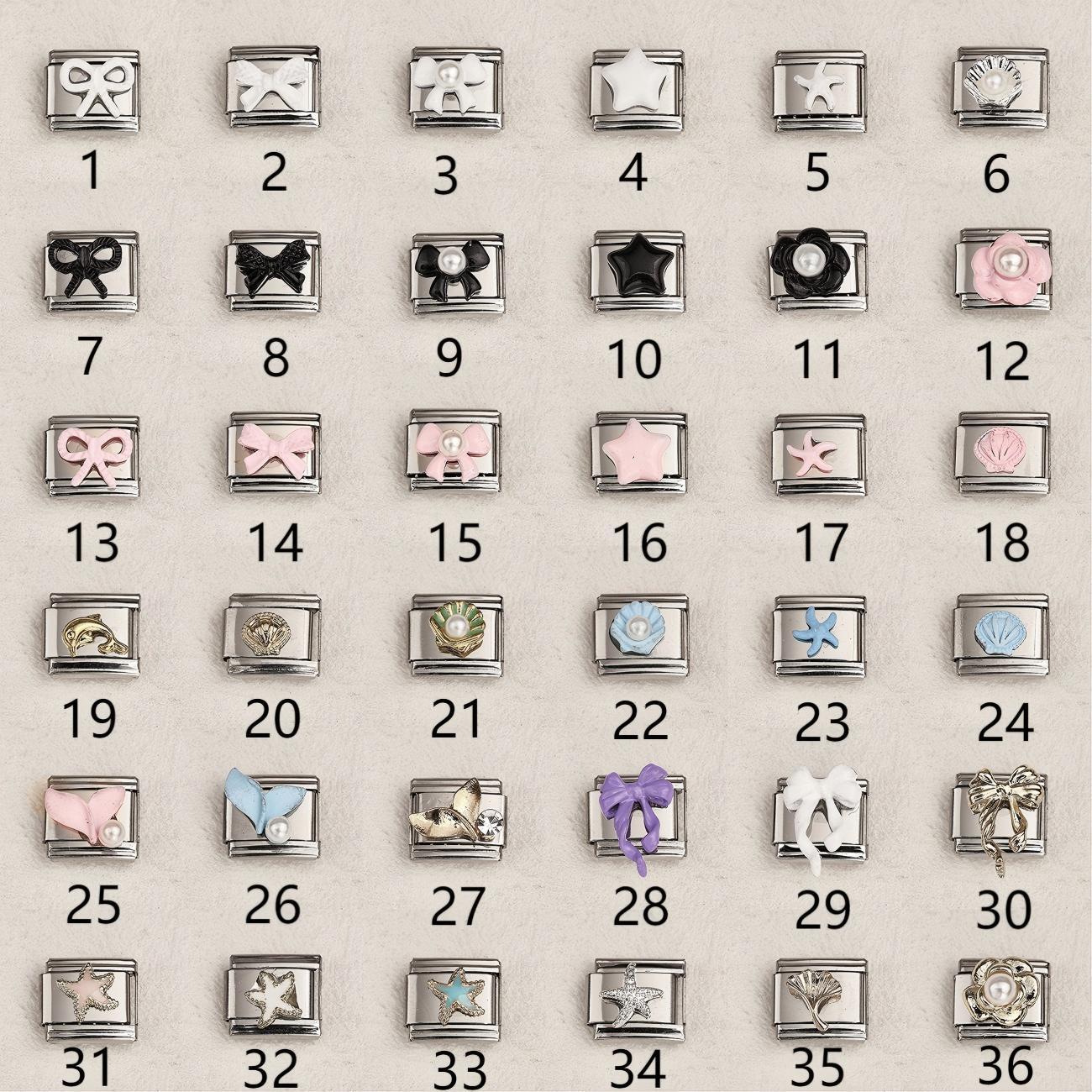 Italian Stainless Steel Modular Bracelet Accessories