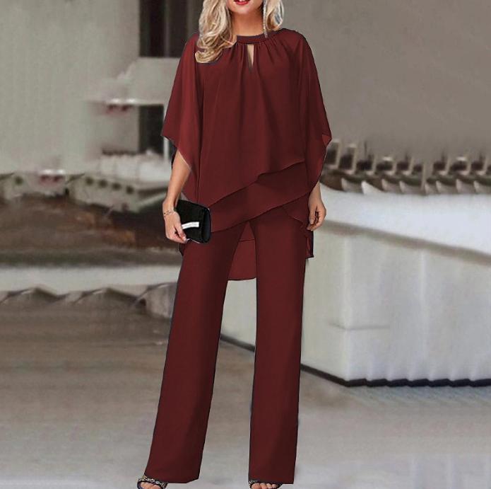 Fashion Solid Color Loose Casual Irregular Suit