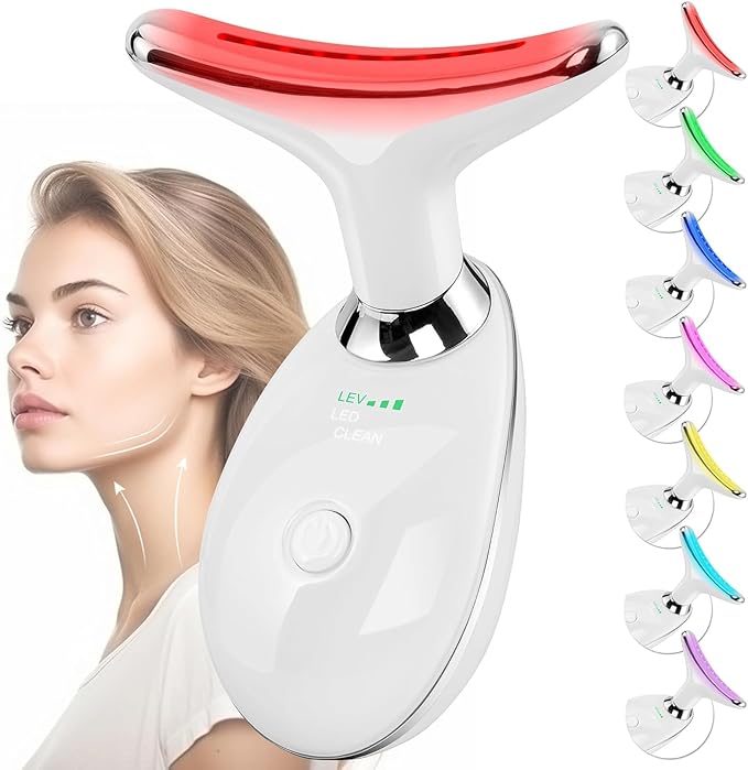Facial Massager Face and Neck, Face 𝖲 culpting Wand Tool with 7 Color - Birthday, Christmas, Mothers Day, Valentines Day ...