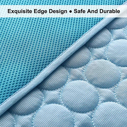 Coppthinktu Cooling Mat for Dogs Summer Dog Pad for Small Medium Large Dogs Cats, Pet Ice Silk Blankets Sleeping Mat, Outd...