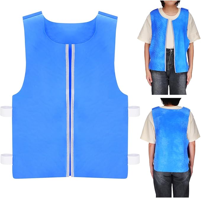 INOOMP Cooling Vest for Men and Women Breathable Pva Ice Cooling Vest for Outdoor Sports and Activities Reusable Evaporati...
