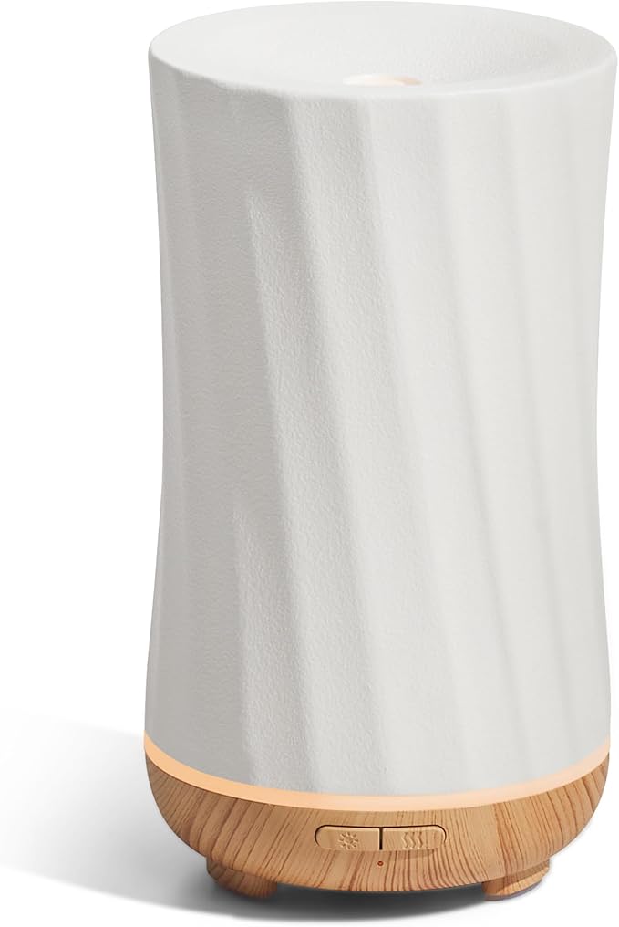 InnoGear 150ml Ceramic Oil Diffuser, Handcrafted Stone Essential Oil Diffuser Aromatherapy Diffusers Ultrasonic Cool Mist ...