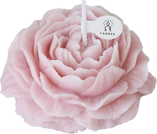 BAKAMITAYI Peony Rose Candles,Handmade Aroma Soy Wax Decorative Candle for Table Photo Prop Birthday Gift,Prefect for Medi...