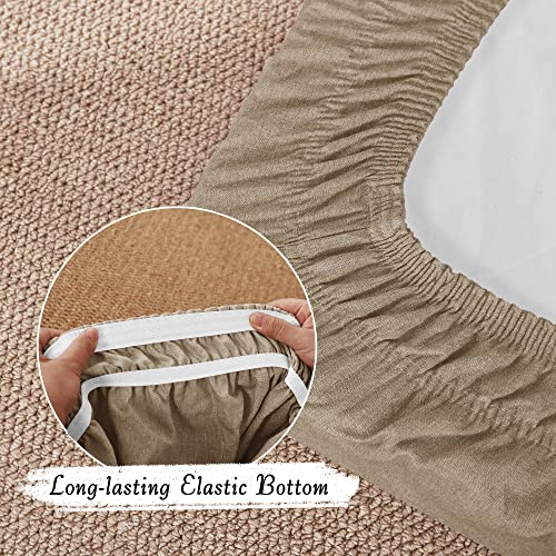 StangH Outdoor Linen Sofa Slipcover - Anti-Sticky Durable Washable Couch Cushion Covers All Seasons Suitable Dog Friendly ...