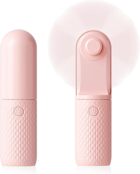 Handheld Mini Fan, Rechargeable Battery Operated small Portable Fan Up to 15 Working Hours, Powerful Safety Design Pocket ...