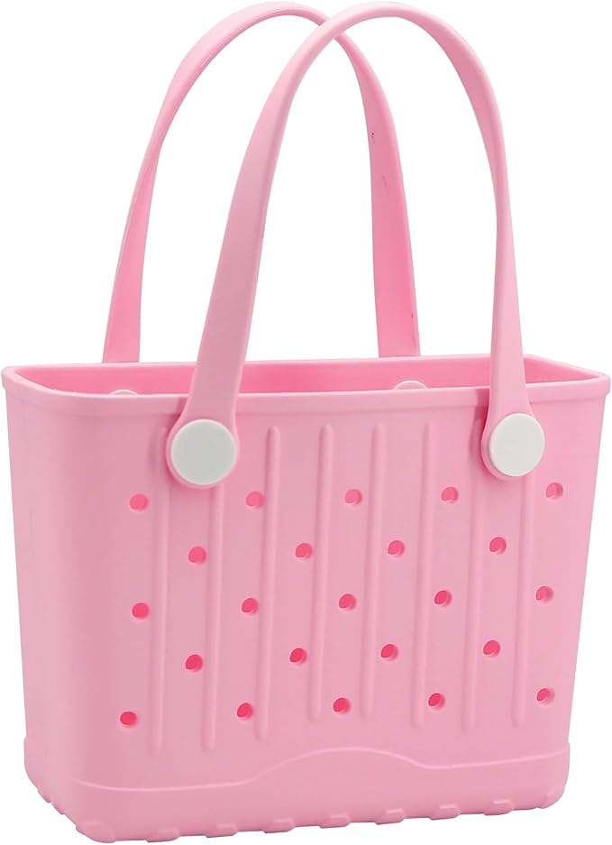 CXY Rubber Tote Bag Small Beach Bag Waterproof Beach Tote Washable Travel Handbag for Sport Boat Market Outdoor