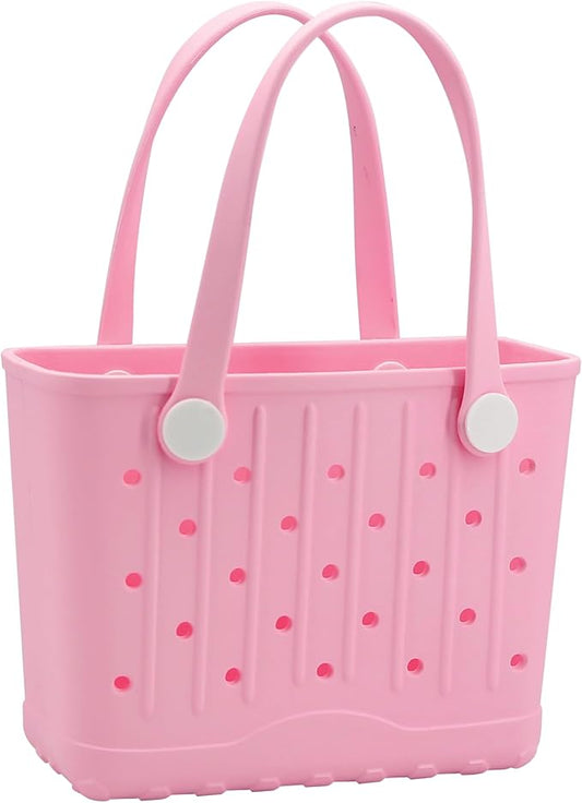 CXY Rubber Tote Bag Small Beach Bag Waterproof Beach Tote Washable Travel Handbag for Sport Boat Market Outdoor