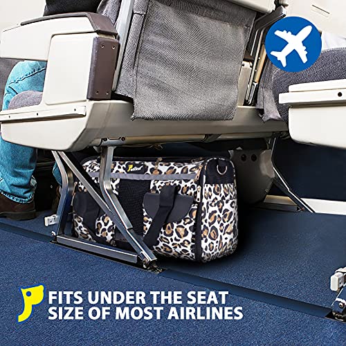 Petotw Pet Carrier for Small Dogs and Cats - Soft-Sided Travel Kennel, Portable Foldable Bag (Large)