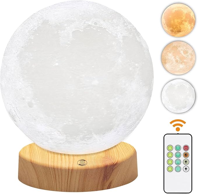 Light Therapy Lamp 10000 Lux, Happy Sunlight Lamps UV-Free with 3 Color Temperatures, Adjustable Brightness,Timer & Memory...