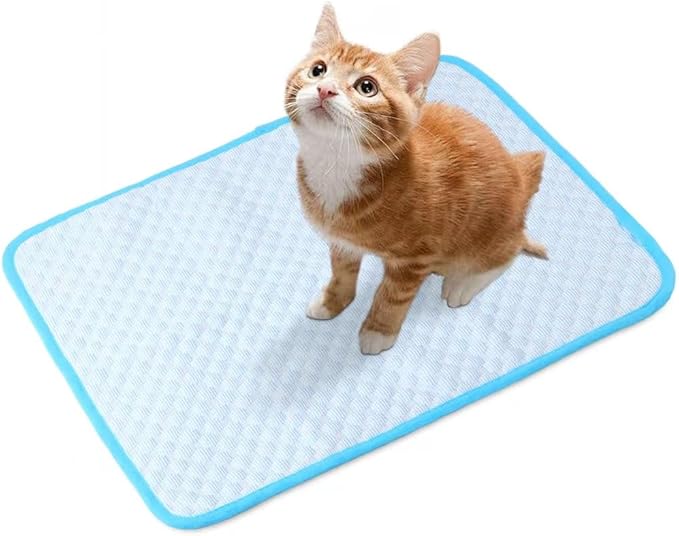 Fhodigogo Cooling Mat Pad for Dogs Cats Ice Silk Cooling Bed for Dogs Ice Bed for Cats Pet Mats for Cats Bed Dog Pad Pupy ...