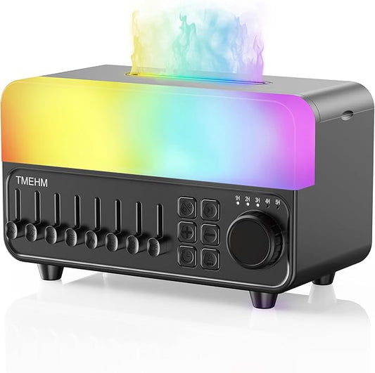TMEHM 4-in-1 Sleep Sound Machine with White Noise & 8 Nature Sounds, Bluetooth Speaker, Night Light & Aroma Diffuser with ...