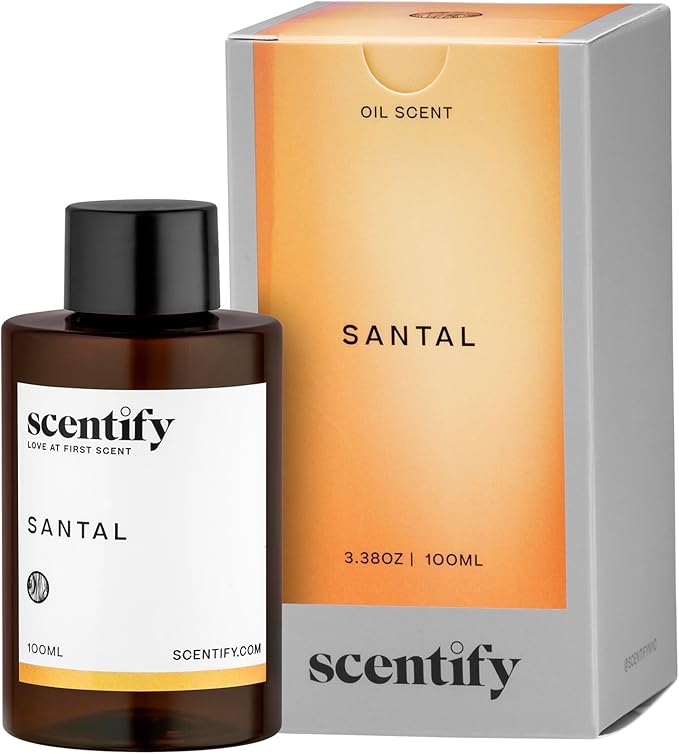 Scentify Santal Aroma Oil Refill Scent for Oil Diffusers - Iris, Amber, Sandalwood, Cedar Scents - Luxurious Relaxing Arom...