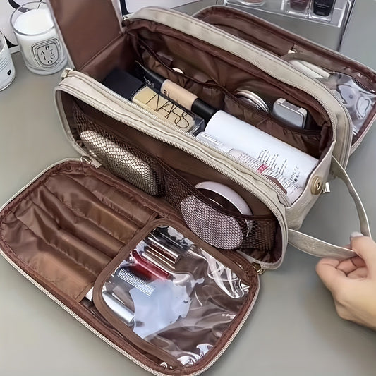 Waterproof High-Grade Makeup Brush And Toiletries Travel Storage Box