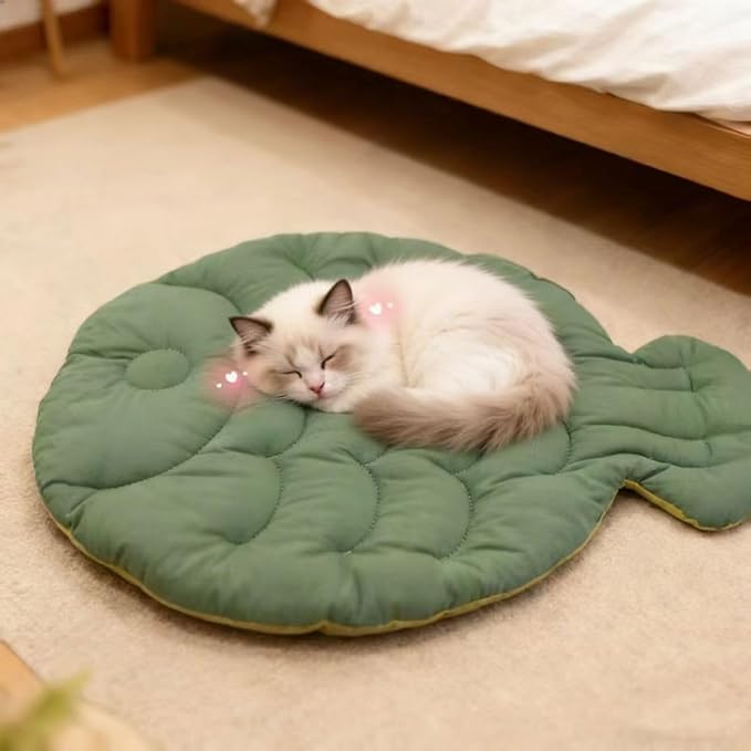 Zabplox Cooling Cat Bed, Breathable Summer Mat for Kittens & Cats, Machine-Washable Cushion Calming Bed for Persian, Siame...