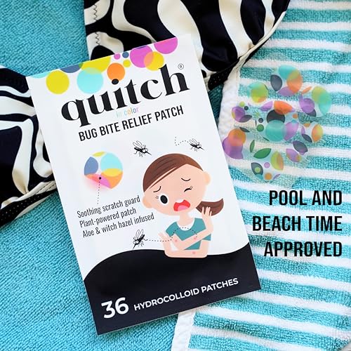 Quitch Mosquito Bite Itch Relief Patch, After Bite Insect Bite Treatment, Anti Itch Cream Alternative, Insect Bite Relief,...