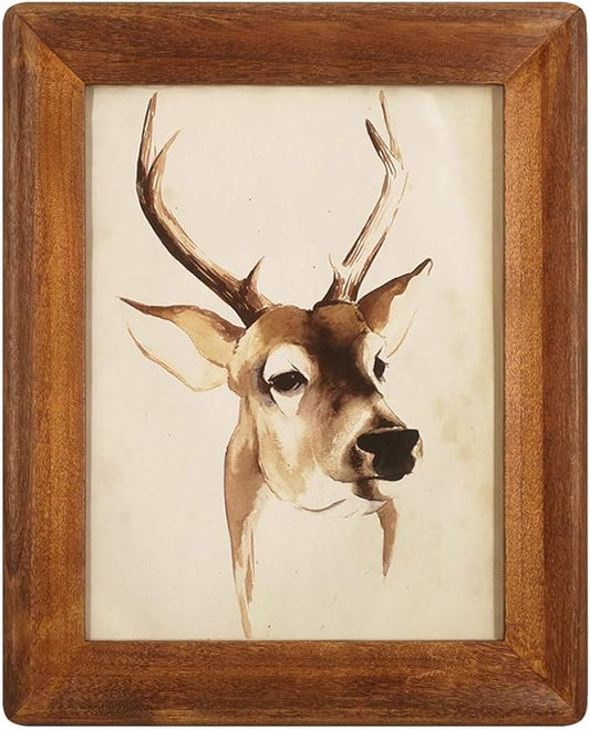 icheesday 8x10 Picture Frames,Brown Rustic Wood Frame with Glass Front, Display 10x8 inch Photos for Table Top Display and...