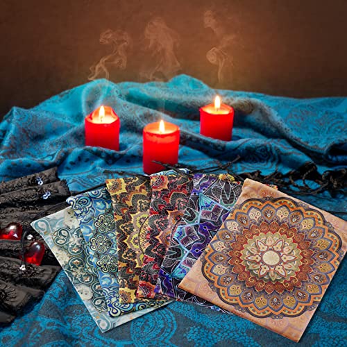 6 Pcs Velvet Storage Bag Dice Storage Bag Drawstring Tarot Card Holder Bag Jewelry Pouch Enthusiasts Hand Gift Bags, 7.1 x...