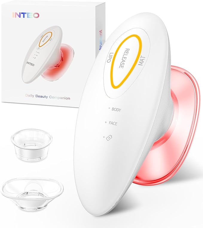INTEO 3 in 1 Face & Body Sculpting Machine – Rechargeable Beauty Device for Body Contouring, Cellulite Massager Tool with ...