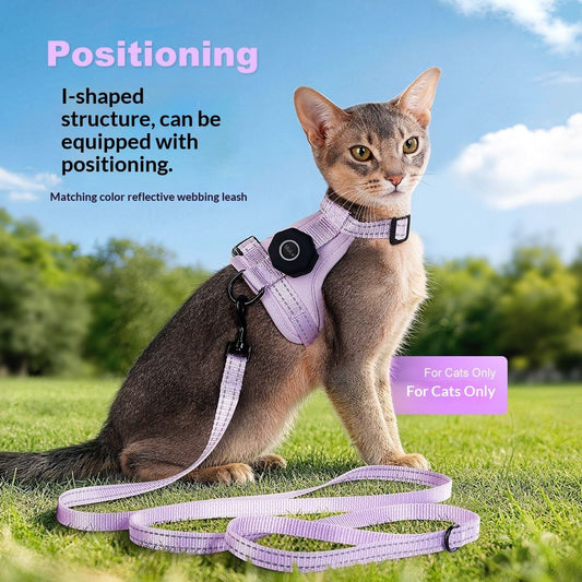 Cat Escape-Proof Leash Pet Walking Leash With Reflective Silicone Protective Case
