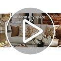 DKwizme Farmhouse Floral Pillow Covers 18x18 Set of 2, Country Botanical Throw Pillow Cover for Sofa Couch Bed Living Roo...