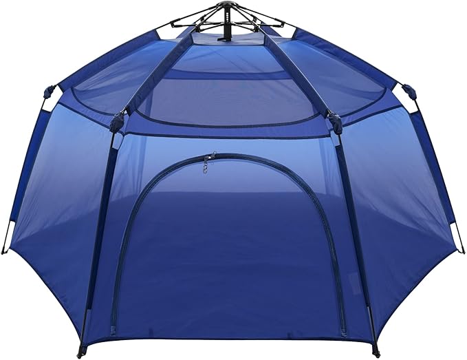 Alvantor® Baby Playpen Pop Up Play Yard 84"x84"x44”Large Kids Play Tent Indoor Outdoor Playhouse Mesh Play Pen, Mosquito N...