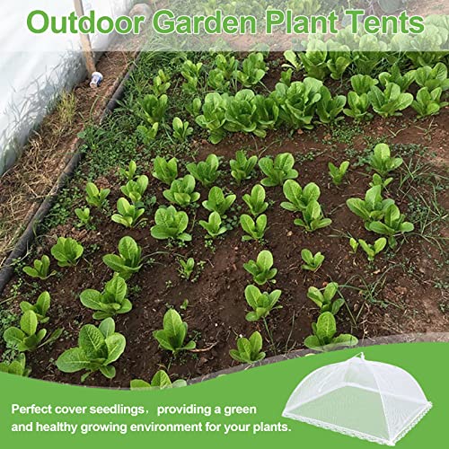 4 Pack Mesh Food Covers 17 inch, Large and Tall Food Covers, Pop-Up Mesh Food Covers Tent Umbrella for BBQs, Outdoors, Scr...